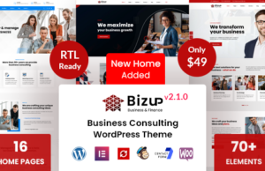 Bizup – WordPress-Vorlage für Unternehmensberatung
