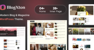 Blogxton – Modernes Blog- und Magazin-WordPress-Layout