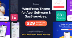 Custar – Software- und App-WordPress-Vorlage