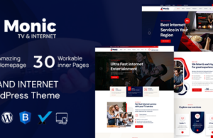 Monic – TV- und Internet-WordPress-Template und RTL-fähig