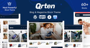 Qrten – Blockbasiertes WordPress-Template für Blog und Magazin