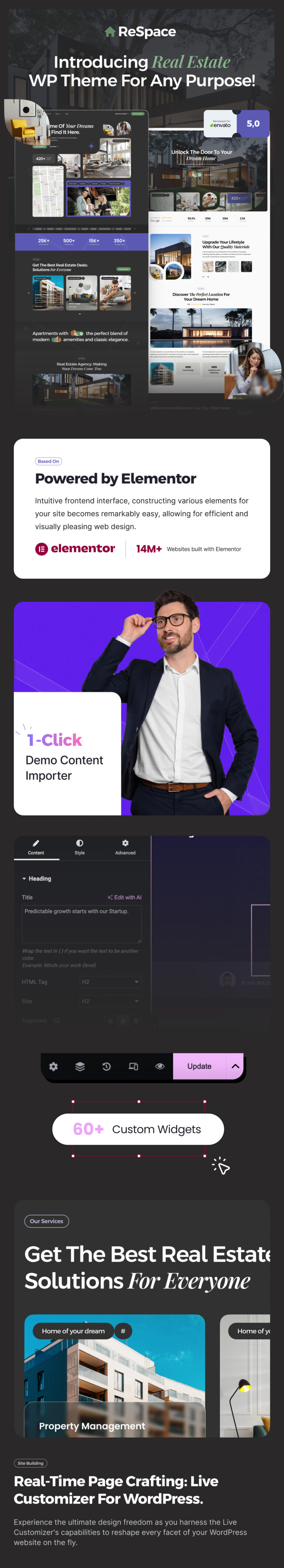 ReSpace – WordPress-Template für Immobilien