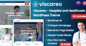 Viscareo – WordPress-Template für Krankenhäuser und Gesundheitswesen