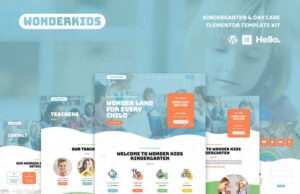 Wonderkids – Elementor-Vorlagen-Kit für Kindergarten und Kindertagesstätte