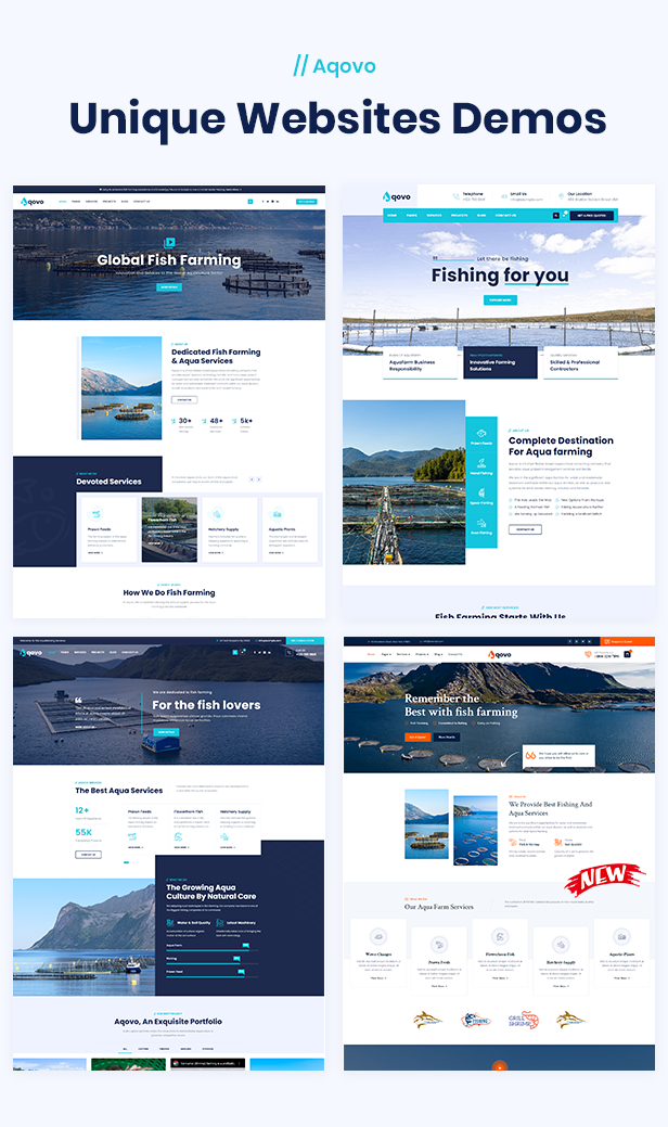 AquaFarm & Fishery Services WordPress-Theme