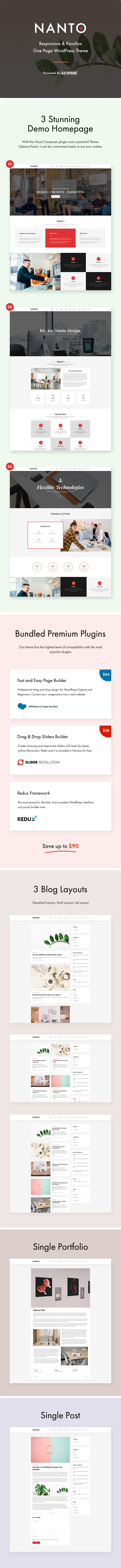 Nanto – OnePage Parallax WordPress Theme – 1