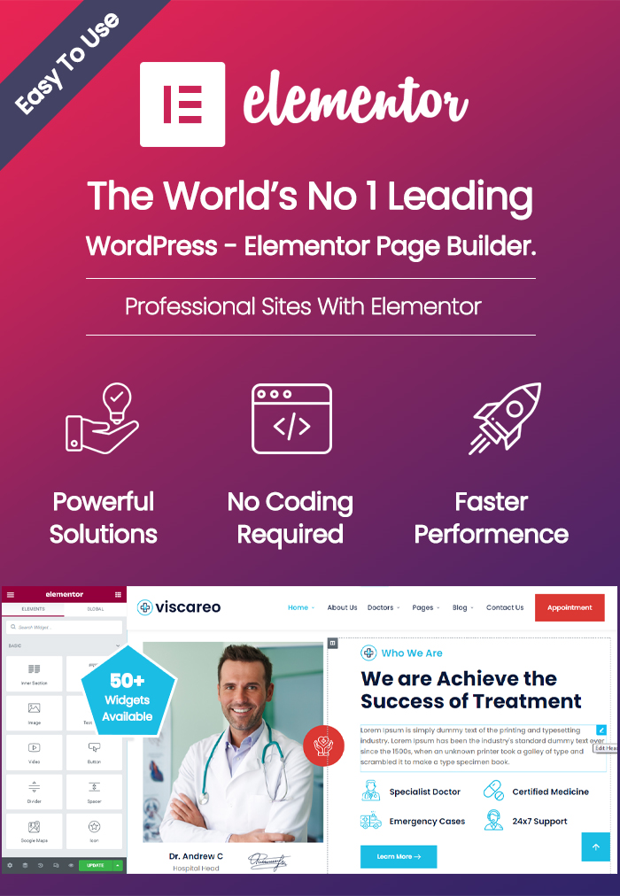 Viscareo – WordPress-Theme für Krankenhäuser und Gesundheitswesen – 4