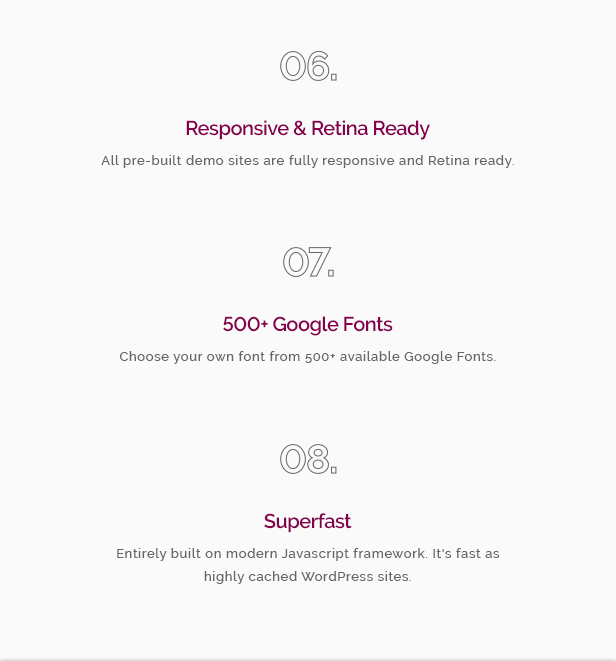 Google Fonts, Retina bereit