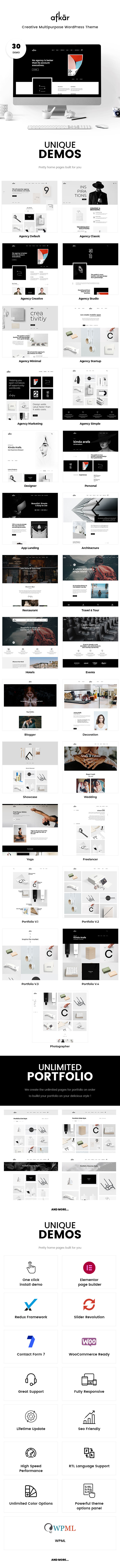 Afkar – Kreatives Portfolio-Thema – 1