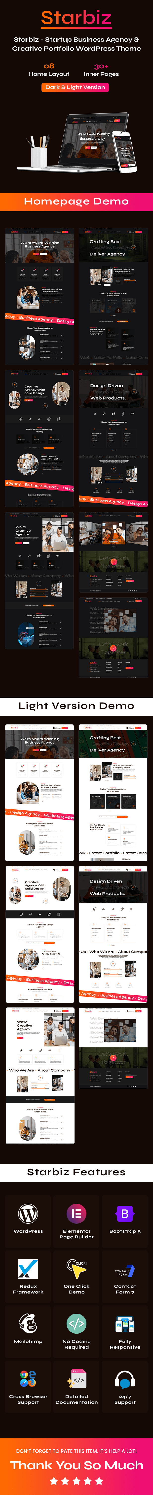 Starbiz – Startup-Unternehmensagentur und kreatives Portfolio-WordPress-Theme – 5