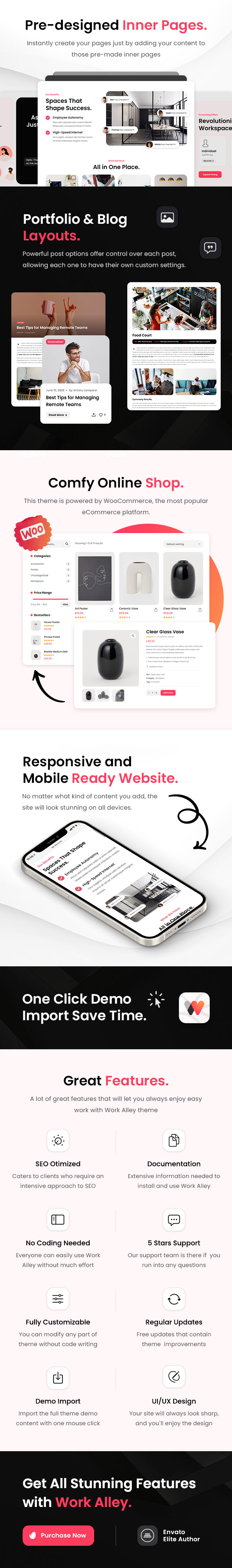 WorkAlley – WordPress-Theme für Kreativagentur und Coworking – 2