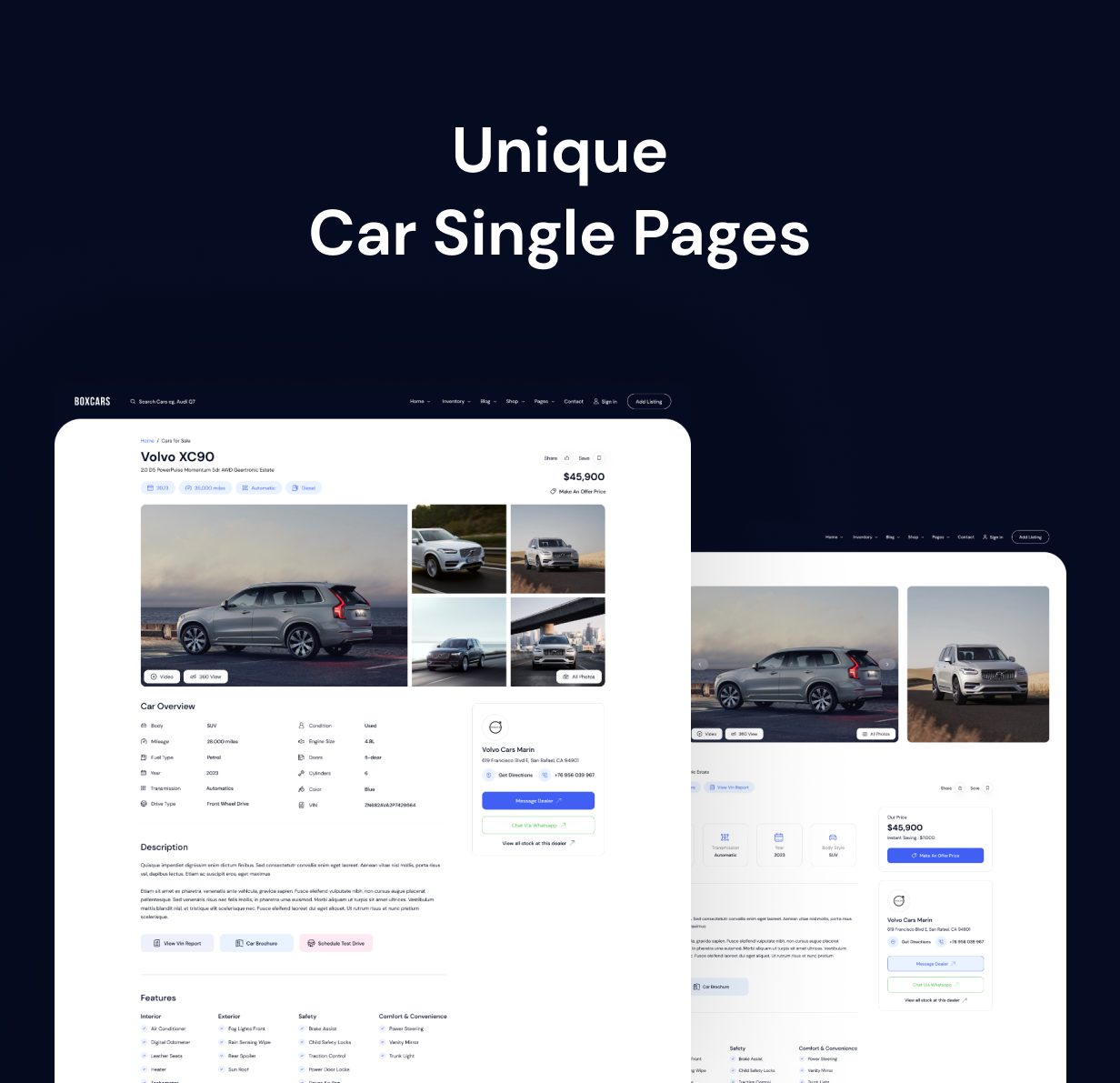 Boxcar – WordPress-Theme für Automobile und Autohändler – 7
