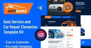 Aatogrinek – Elementor-Vorlagenkit für Autoservice und Autoreparatur