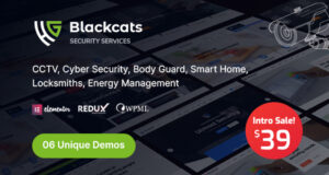 Blackcats – CCTV- und Sicherheits-WordPress-Layout