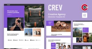 Crev – Elementor-Vorlagenkit für Kreativagenturen