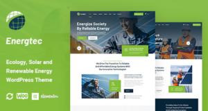 Energtec – WordPress-Layout für Solar- und Windenergie
