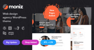 Moniz – WordPress-Layout der Webdesign-Agentur