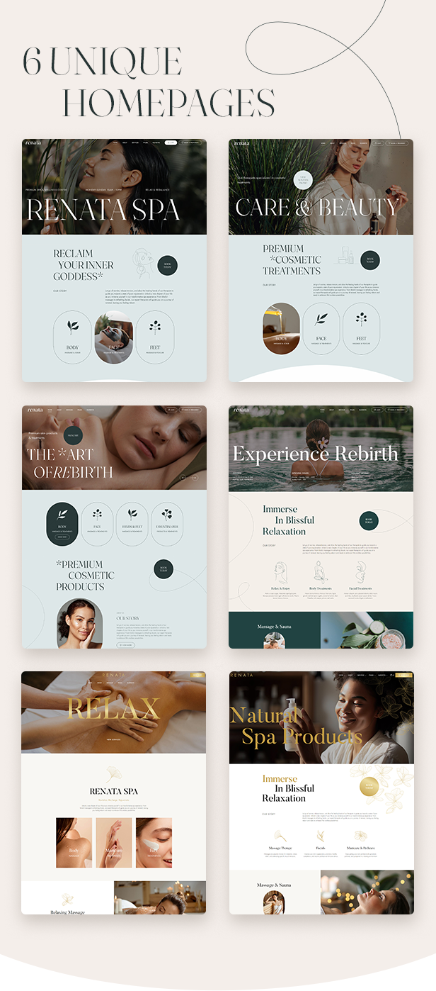 Renata – WordPress-Theme für SPA & Wellness – 5