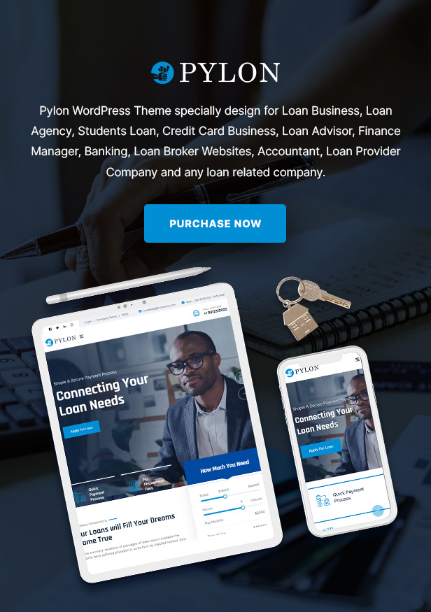 Pylon – WordPress-Theme für Kredite und Finanzen
