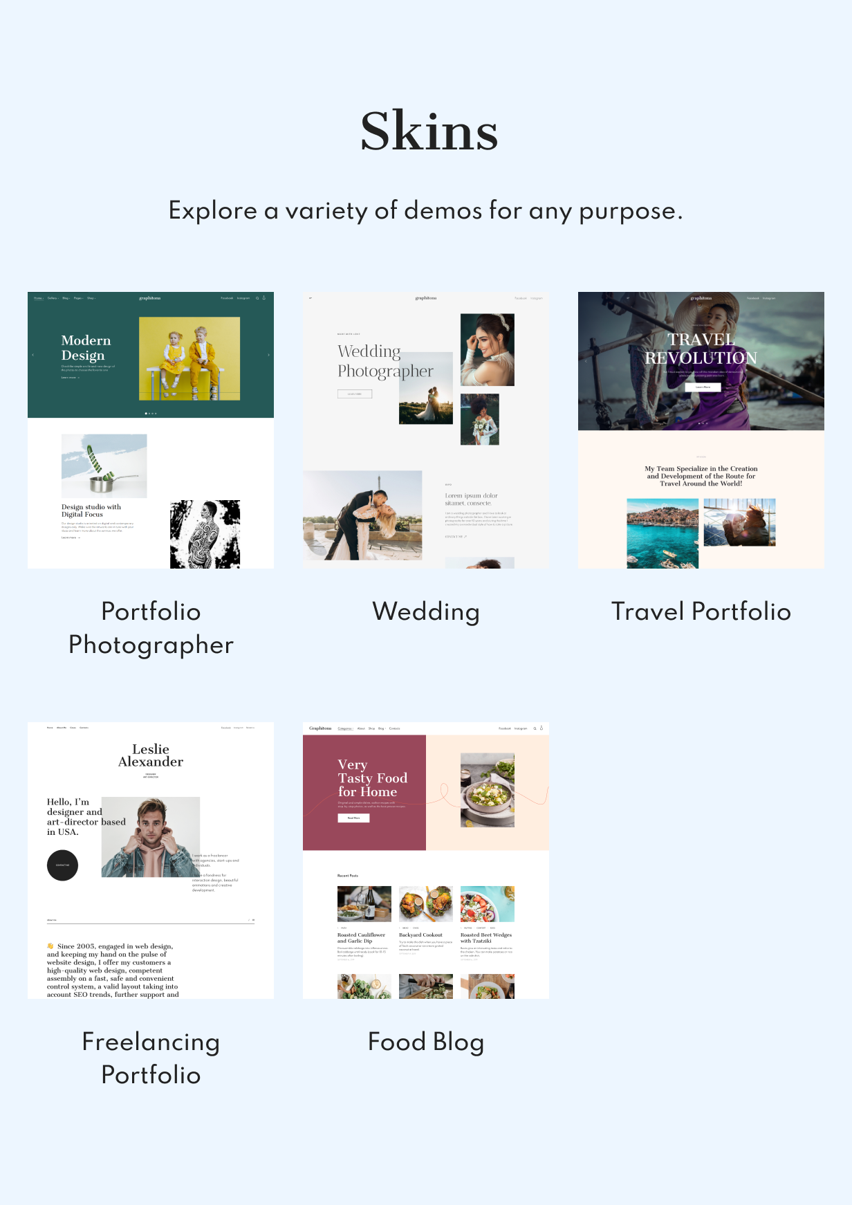 Graphitona – Portfolio-Fotogalerie-WordPress-Theme