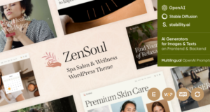 ZenSoul – Spa Salon & Wellness WordPress Template + KI