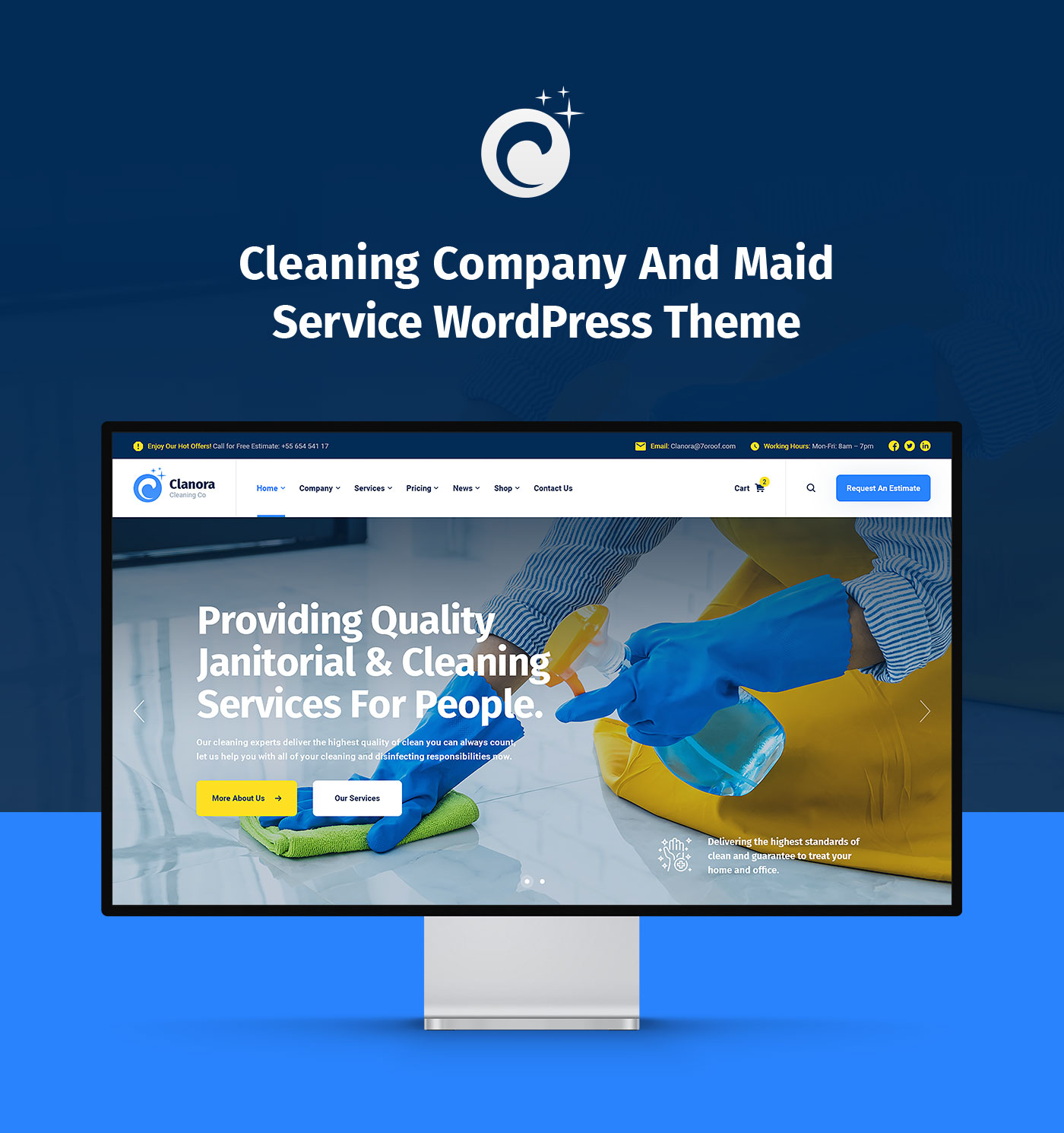 Clanora – WordPress-Theme für Reinigungsdienste – 4