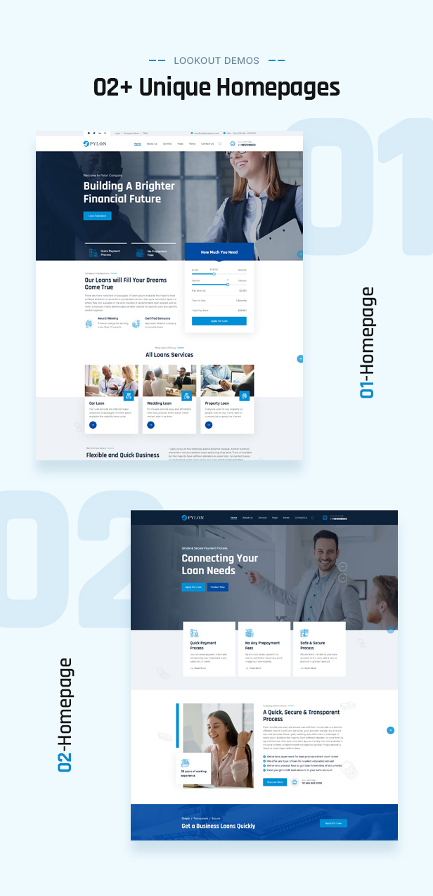 Pylon Loan WordPress-Theme