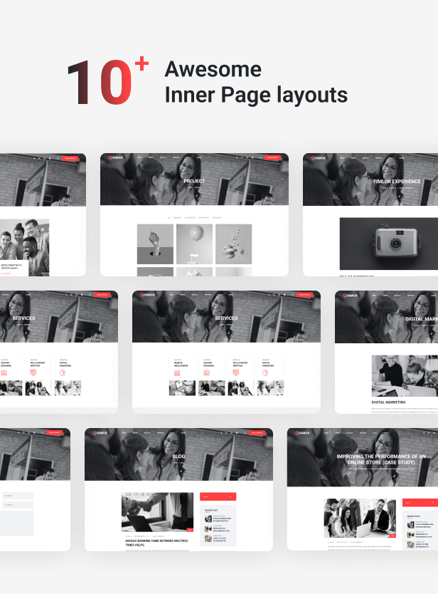 Kimox – Digitale Agenturdienste WordPress Theme + RTL – 4