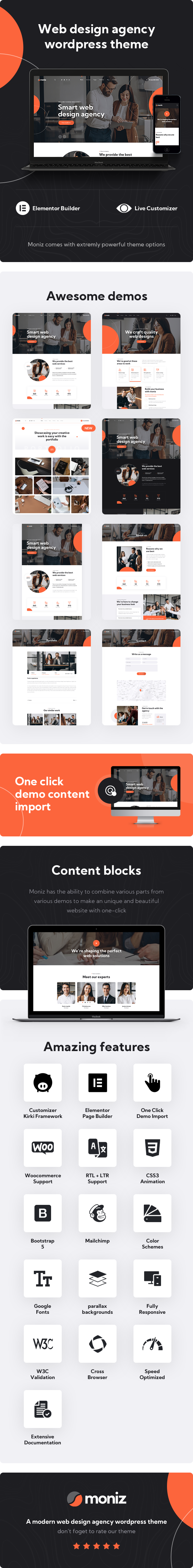 Moniz – WordPress-Theme der Webdesign-Agentur – 1