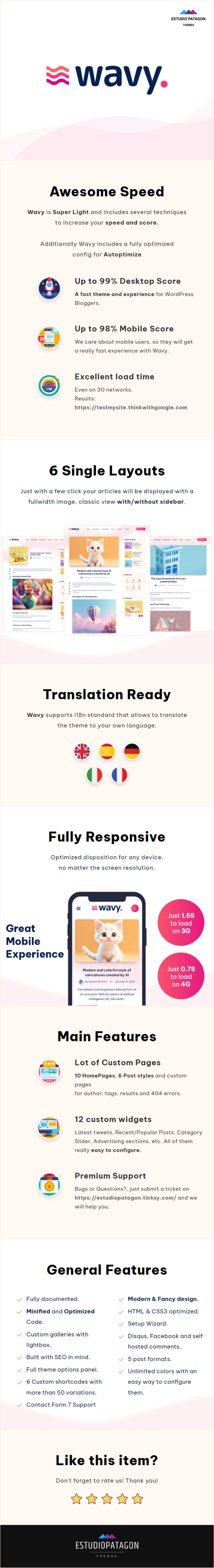 Wavy – Moderner und leichter Blog für WordPress – 10