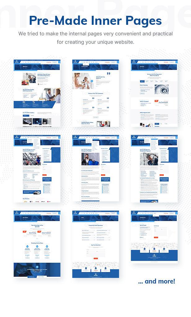 Plumbio – WordPress-Theme für Sanitärdienstleistungen – 2