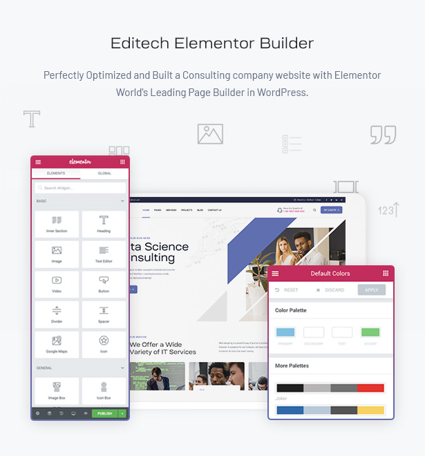 Editech Corporate Business WordPress Theme - Business Website Elementor Builder