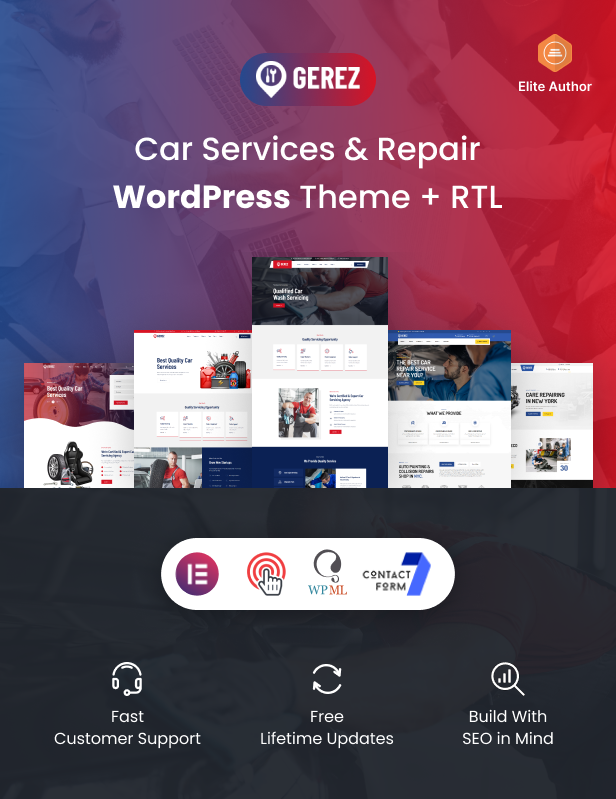 Gerez – Autoservice & Reparatur WordPress Theme + RTL – 1