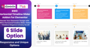 BWD Horizontal Timeline Slider Addon für Elementor