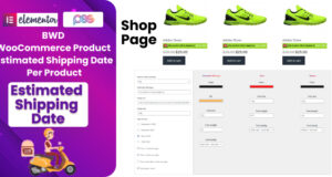 BWD-Produkt-Plugin für voraussichtliches Versanddatum für WooCommerce
