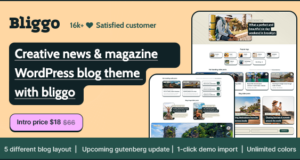 Bliggo – WordPress-Blog-Template für Nachrichten und Zeitschriften