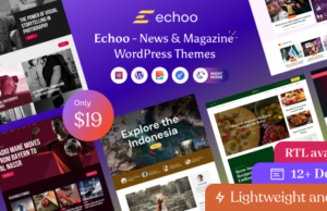 Echoo – WordPress-Template für Nachrichtenmagazin + RTL