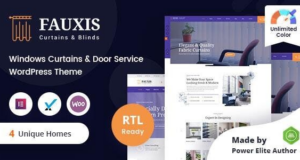 Fauxis – Windows Curtains WordPress Vorlage + RTL