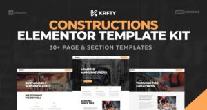 KRAFTY – Bau- und Industrie-Elementor-Vorlagenkit