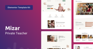 Mizar – Elementor-Vorlagenkit für Privatlehrer und Bildung