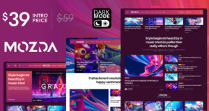 Mozda – Micro Magazine & Blog Template mit Dark Mode