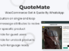 QuoteMate – WooCommerce Holen Sie sich ein Angebot per WhatsApp