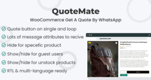 QuoteMate – WooCommerce Holen Sie sich ein Angebot per WhatsApp