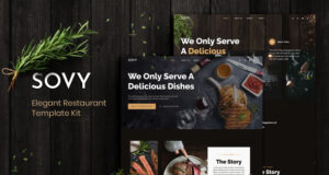 Sovy – Restaurant Elementor-Vorlagen-Kit