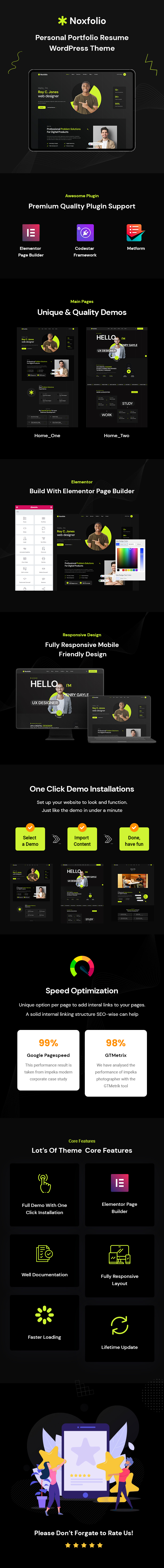 Noxfolio – Persönliches Portfolio-Lebenslauf-WordPress-Theme – 1