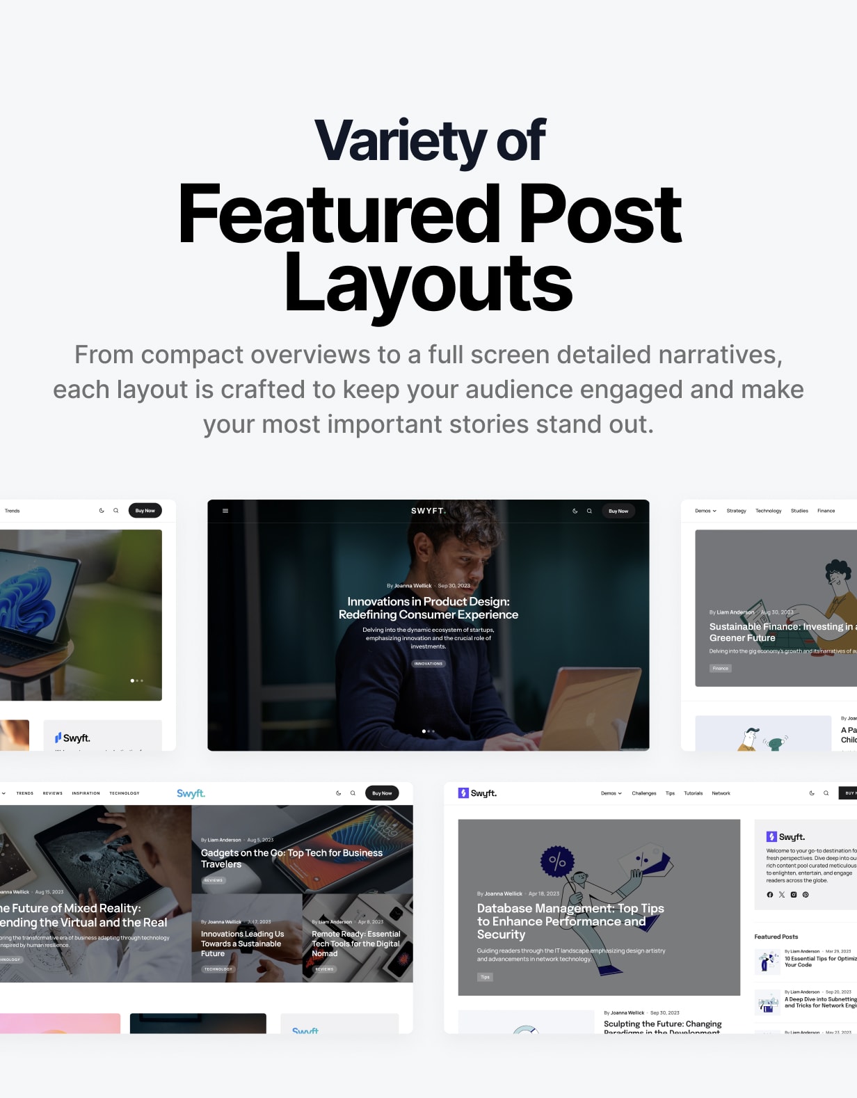 Swyft – PageSpeed-optimiertes WordPress-Blog-Theme – 6