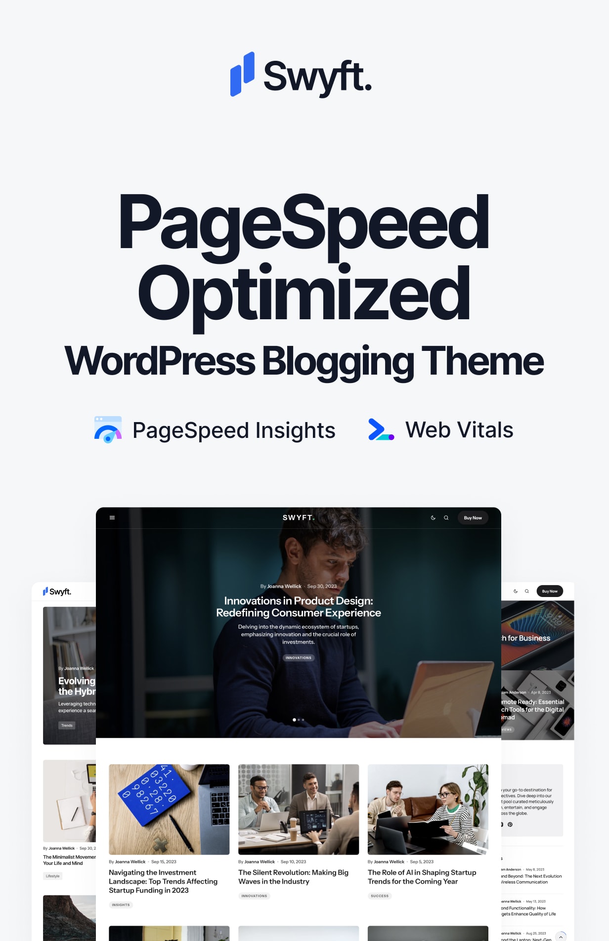 Swyft – PageSpeed-optimiertes WordPress-Blog-Theme – 1