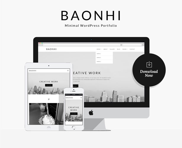 Baonhi – Minimales Portfolio-WordPress-Theme – 1