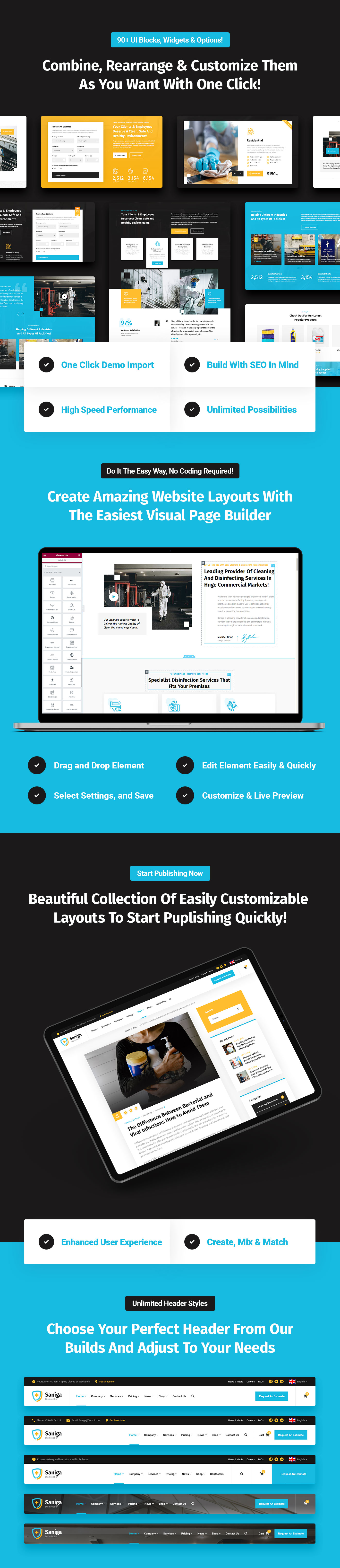 Saniga – Desinfizierendes und desinfizierendes WordPress-Theme – 7