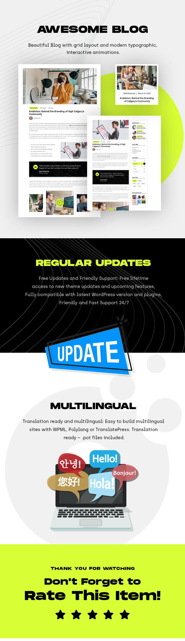 Onovo Portfolio Agency WordPress Theme – Beschreibung 5